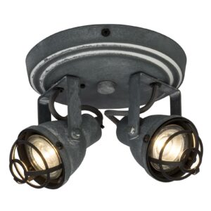 Loftrondel Bente med to justerbare LED-spots