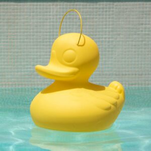 DUCK-DUCK XL udendørs LED-designerlampe, gul