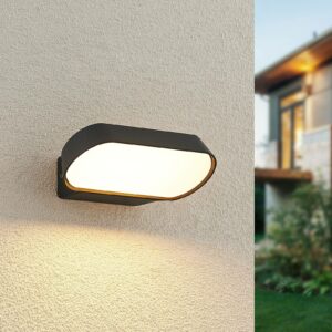 Lucande Badriya udendørs LED-væglampe bredde 18 cm