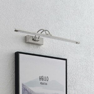 Lucande Felena LED-gallerilampe, satineret nikkel