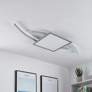 Lucande Tiaro LED-loftlampe, kantet, 40 cm, CCT
